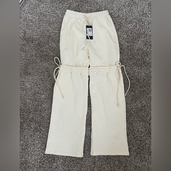 Cool cream sweat pants size small never worn - Picture 1 of 1